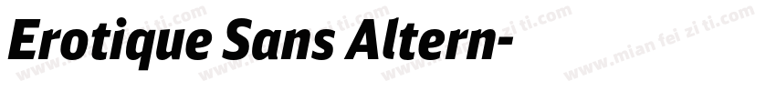 Erotique Sans Altern字体转换